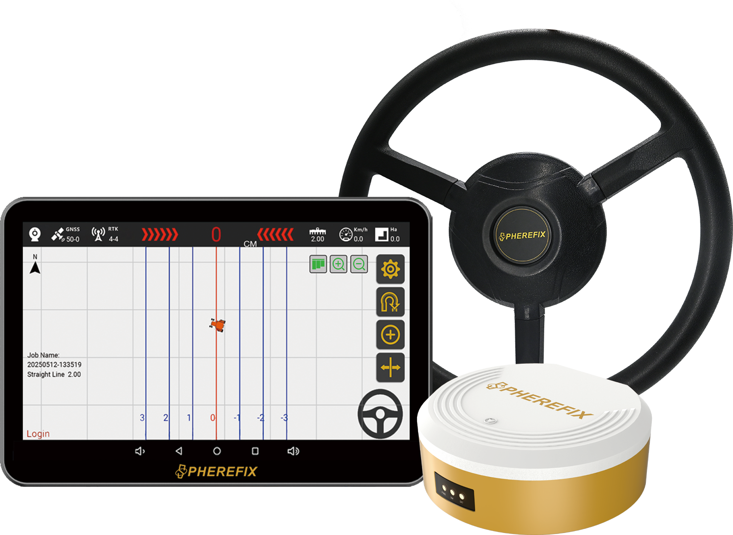 Spherefix SAG10 autonomous steering system