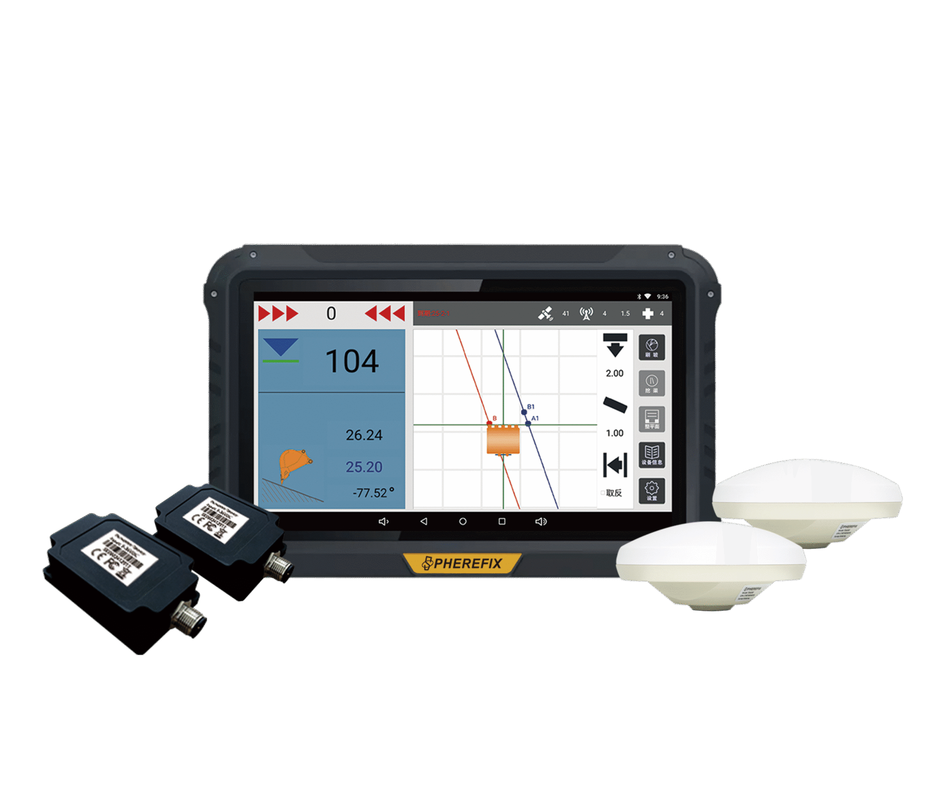 Spherefix SMC20 excavator guidance system
