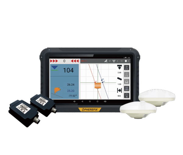 Spherefix SMC20 excavator guidance system for machine control GNSS solution