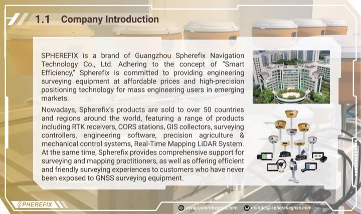 Spherefix company profile and GNSS product overview