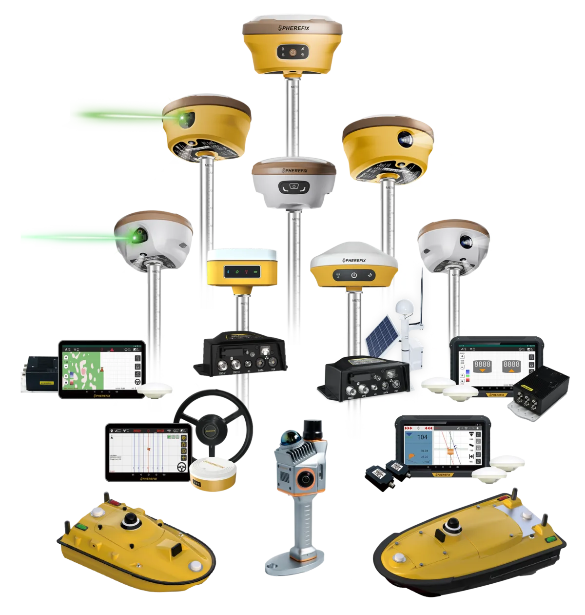 Spherefix GNSS products for RTK buyer glossary